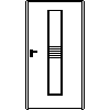 STOLBUD Włoszczowa - Interior doors D.1.A 1090x2062 - Front view dwg