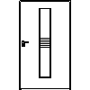 STOLBUD Włoszczowa - Interior doors D.1.A 1190x2062 - Front view dwg