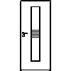 STOLBUD Włoszczowa - Interior doors D.1.A 890x2062 - Front view dwg