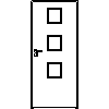 STOLBUD Włoszczowa - Interior doors A.3.3 890x2062 - Front view dwg