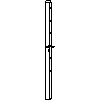 STOLBUD Włoszczowa - Drzwi wewnętrzne A.3.0 690x2062 - widok z boku dwg