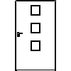 STOLBUD Włoszczowa - Interior doors A.3.0 1190x2062 - Front view dwg