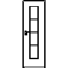 STOLBUD Włoszczowa - Interior doors D.1.B 690x2062 - Front view dwg