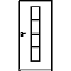 STOLBUD Włoszczowa - Interior doors D.1.B 990x2062 - Front view dwg