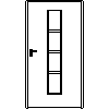 STOLBUD Włoszczowa - Interior doors D.1.B 1090x2062 - Front view dwg