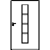 STOLBUD Włoszczowa - Interior doors D.1.B 1190x2062 - Front view dwg