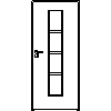 STOLBUD Włoszczowa - Interior doors D.1.B 890x2062 - Front view dwg