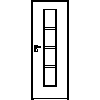 STOLBUD Włoszczowa - Interior doors D.1.B 790x2062 - Front view dwg