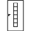 STOLBUD Włoszczowa - Interior doors D.1.C 1090x2062 - Front view dwg