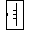 STOLBUD Włoszczowa - Interior doors D.1.C 1190x2062 - Front view dwg