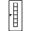 STOLBUD Włoszczowa - Interior doors D.1.C 890x2062 - Front view dwg