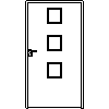 STOLBUD Włoszczowa - Interior doors A.3.2 1100x2067 - Front view dwg