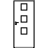 STOLBUD Włoszczowa - Interior doors A.3.2 900x2067 - Front view dwg