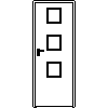 STOLBUD Włoszczowa - Interior doors A.3.2 800x2067 - Front view dwg