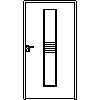 STOLBUD Włoszczowa - Interior doors D.1.A 1100x2067 - Front view dwg