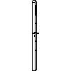 STOLBUD Włoszczowa - Drzwi wewnętrzne A.3.1 1100x2067 - widok z boku dwg