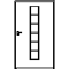 STOLBUD Włoszczowa - Interior doors D.1.C 1200x2067 - Front view dwg