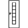 STOLBUD Włoszczowa - Interior doors D.1.C 800x2067 - Front view dwg