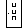 STOLBUD Włoszczowa - Interior doors A.3.2 1044x2040 - Front view dwg