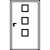 STOLBUD Włoszczowa - Interior doors A.3.2 1144x2040 - Front view dwg