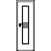 STOLBUD Włoszczowa - Interior doors D.1.A 644x2040 - Front view dwg