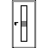 STOLBUD Włoszczowa - Interior doors D.1.A 944x2040 - Front view dwg