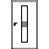 STOLBUD Włoszczowa - Interior doors D.1.A 1044x2040 - Front view dwg