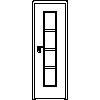 STOLBUD Włoszczowa - Interior doors D.1.B 644x2040 - Front view dwg