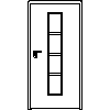 STOLBUD Włoszczowa - Interior doors D.1.B 944x2040 - Front view dwg