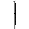 STOLBUD Włoszczowa - Drzwi wewnętrzne D.1.C 844x2040 - widok z boku dwg