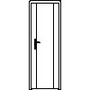 STOLBUD Włoszczowa - Interior doors A.1.1 644x2040 - Front view dwg