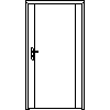 STOLBUD Włoszczowa - Interior doors A.1.1 1044x2040 - Front view dwg