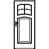 STOLBUD Włoszczowa - Interior doors C.2.E 900x2067 - Front view dwg