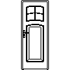 STOLBUD Włoszczowa - Interior doors C.2.E 800x2067 - Front view dwg