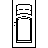 STOLBUD Włoszczowa - Interior doors C.2.E 1000x2067 - Front view dwg