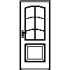 STOLBUD Włoszczowa - Interior doors B.2.D 900x2067 - Front view dwg