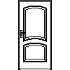 STOLBUD Włoszczowa - Interior doors C.2.A 1000x2067 - Front view dwg