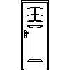 STOLBUD Włoszczowa - Interior doors C.2.E 744x2040 - Front view dwg