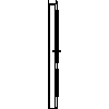 STOLBUD Włoszczowa - Drzwi wewnętrzne B.2.D 844x2040 - widok z boku dwg