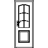 STOLBUD Włoszczowa - Interior doors B.2.D 744x2040 - Front view dwg