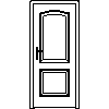 STOLBUD Włoszczowa - Interior doors B.2.A 844x2040 - Front view dwg