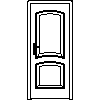 STOLBUD Włoszczowa - Interior doors C.2.A 844x2040 - Front view dwg