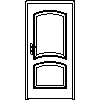 STOLBUD Włoszczowa - Interior doors C.2.A 944x2040 - Front view dwg