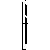 STOLBUD Włoszczowa - Drzwi wewnętrzne C.2.E 784x2060 - widok z boku dwg