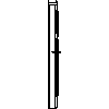 STOLBUD Włoszczowa - Drzwi wewnętrzne C.2.E 984x2060 - widok z boku dwg