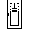 STOLBUD Włoszczowa - Interior doors C.2.E 984x2060 - Front view dwg