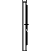 STOLBUD Włoszczowa - Interior doors C.2.D 984x2060 - Side view dwg