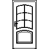 STOLBUD Włoszczowa - Interior doors C.2.D 984x2060 - Front view dwg