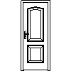 STOLBUD Włoszczowa - Interior doors B.2.A 784x2060 - Front view dwg