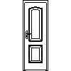 STOLBUD Włoszczowa - Interior doors B.2.A 684x2060 - Front view dwg